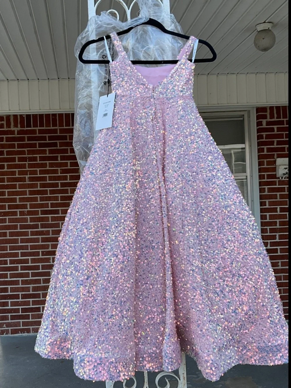 Sherri Hill pink pageant dress little girl size 4, new with tags